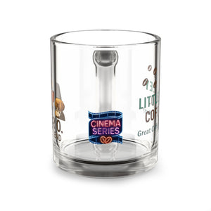 Dober O. 6 Bean Blend Glass Coffee Mug — 10oz Doberman Coffee Gift - Little Farley Coffee Co.