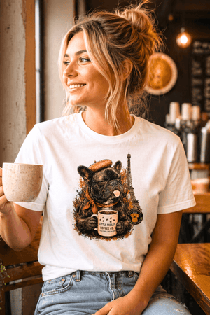 Frenchie's Short - Sleeve Unisex T-Shirt - Little Farley Coffee Co.