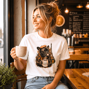 Frenchie's Short - Sleeve Unisex T-Shirt - Little Farley Coffee Co.