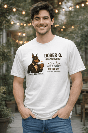 Dober O. 6 Bean Blend T-Shirt - Little Farley Coffee Co.