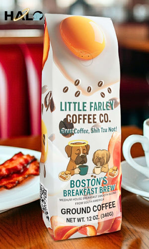 Boston’s Breakfast Brew – Medium Roast Ground Coffee (12oz)