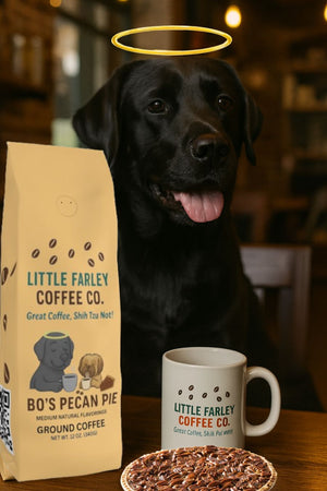 Bo’s Pecan Pie – Flavored Medium Roast Ground Coffee (12oz) - Little Farley Coffee Co.