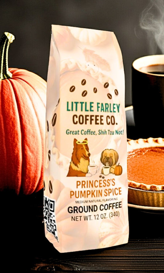 Princess’s Pumpkin Spice Coffee – Flavored Medium Roast Ground Coffee (12oz)