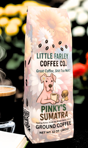 Pinky’s Sumatra– Medium Roast Ground Coffee (12oz) - Little Farley Coffee Co.
