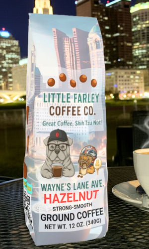 Wayne’s Lane Ave. Bundle – Mug, Hazelnut Coffee & T-Shirt ($65)