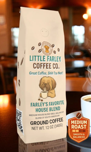 Farley’s Favorite House Blend Coffee – Medium Roast Ground Coffee (12oz) - Little Farley Coffee Co.