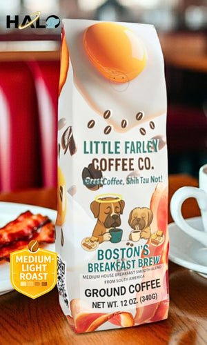 Boston’s Breakfast Brew – Medium Roast Ground Coffee (12oz) - Little Farley Coffee Co.