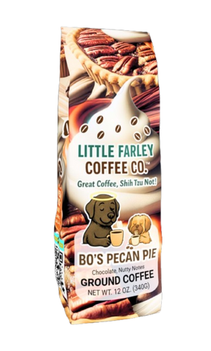 Bo’s Pecan Pie – Flavored Medium Roast Ground Coffee (12oz) - Little Farley Coffee Co.