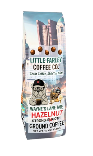 Wayne’s Lane Ave. Hazelnut – Strong & Bold Ground Coffee (12oz) - Little Farley Coffee Co.