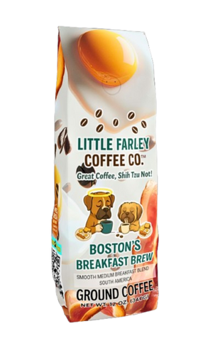 Boston’s Breakfast Brew – Medium Roast Ground Coffee (12oz) - Little Farley Coffee Co.