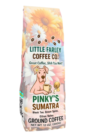Pinky’s Sumatra– Medium Roast Ground Coffee (12oz) - Little Farley Coffee Co.