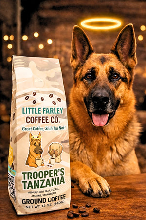 Trooper’s Tanzania – Medium/Light Roast Ground Coffee (12oz) - Little Farley Coffee Co.