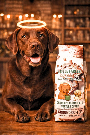 Charlie’s Chocolate Turtle Coffee – Medium Roast Ground Coffee (12oz) - Little Farley Coffee Co.