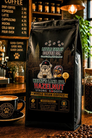 Wayne’s Lane Ave. Hazelnut Whole Bean Coffee (2 LB) – Medium Roast | Little Farley Coffee Co. - Little Farley Coffee Co.