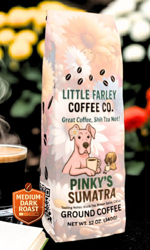 Pinky’s Sumatra– Medium Roast Ground Coffee (12oz) - Little Farley Coffee Co.