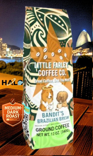 Bandit’s Brazilian Brew – Medium Roast Ground Coffee (12oz) - Little Farley Coffee Co.