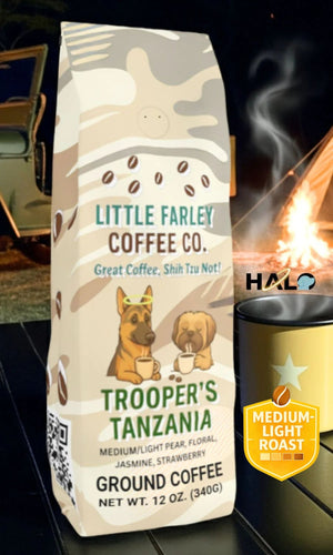 Trooper’s Tanzania – Medium/Light Roast Ground Coffee (12oz) - Little Farley Coffee Co.
