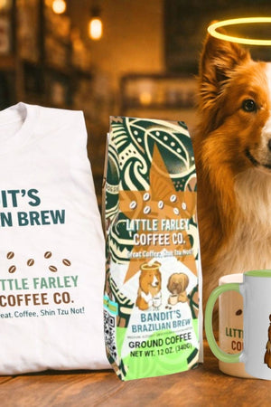 Bandit’s Brazilian Brew + Mug + T-Shirt - Little Farley Coffee Co.