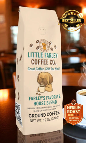 Farley’s Favorite House Blend Coffee – Medium Roast Ground Coffee (12oz) - Little Farley Coffee Co.