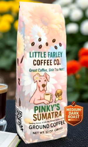 Pinky’s Sumatra– Medium Roast Ground Coffee (12oz) - Little Farley Coffee Co.