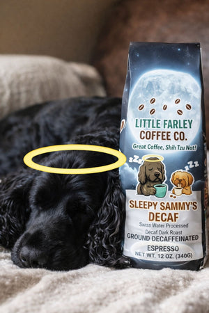 Sleepy Sammy's Bundle - 12 OZ. Bag of Coffee, Shirt, Mug - Little Farley Coffee Co.