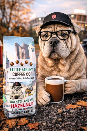 Wayne’s Lane Ave. Hazelnut – Strong & Bold Ground Coffee (12oz) - Little Farley Coffee Co.