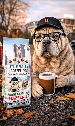 Wayne’s Lane Ave. Hazelnut – Strong & Bold Ground Coffee (12oz) - Little Farley Coffee Co.