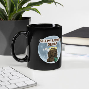 Sleepy Sammy's Black Glossy Mug - Little Farley Coffee Co.