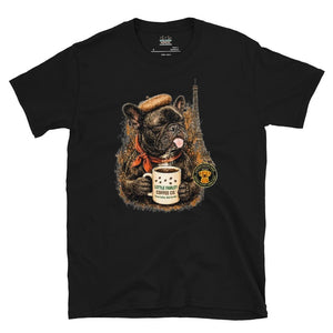 Frenchie's Short - Sleeve Unisex T-Shirt - Little Farley Coffee Co.