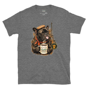 Frenchie's Short - Sleeve Unisex T-Shirt - Little Farley Coffee Co.