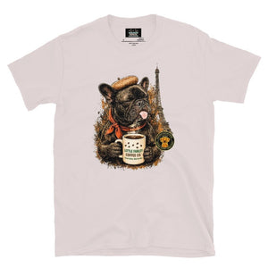 Frenchie's Short - Sleeve Unisex T-Shirt - Little Farley Coffee Co.