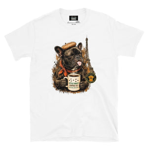 Frenchie's Short - Sleeve Unisex T-Shirt - Little Farley Coffee Co.
