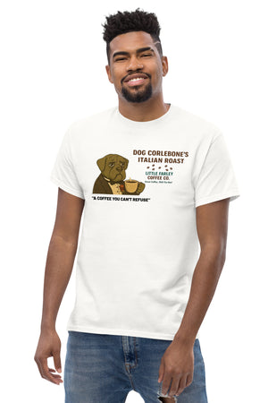 Dog Corlebone’s Italian Roast T-Shirt – Little Farley Coffee Co. - Little Farley Coffee Co.