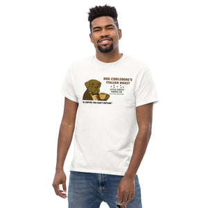 Dog Corlebone’s Italian Roast T-Shirt – Little Farley Coffee Co. - Little Farley Coffee Co.
