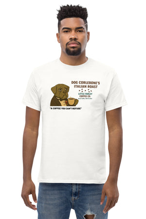 Dog Corlebone’s Italian Roast T-Shirt – Little Farley Coffee Co. - Little Farley Coffee Co.