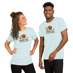 Mannie's Max Caf Unisex t-shirt - Little Farley Coffee Co.