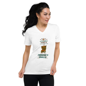 Frenchie's Short Sleeve V - Neck T-Shirt - Little Farley Coffee Co.