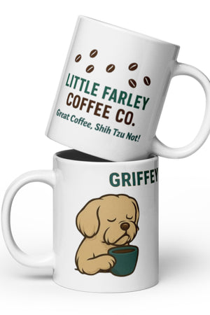 Griffey's White Glossy Mug - Little Farley Coffee Co.