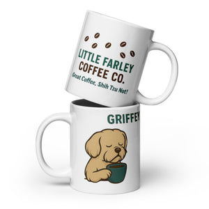 Griffey's White Glossy Mug - Little Farley Coffee Co.