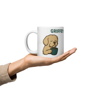 Griffey's White Glossy Mug - Little Farley Coffee Co.