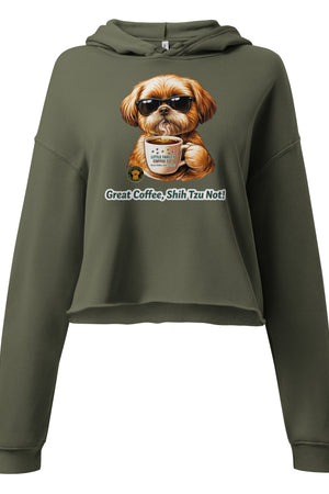 Shades Farley Crop Hoodie - Little Farley Coffee Co.